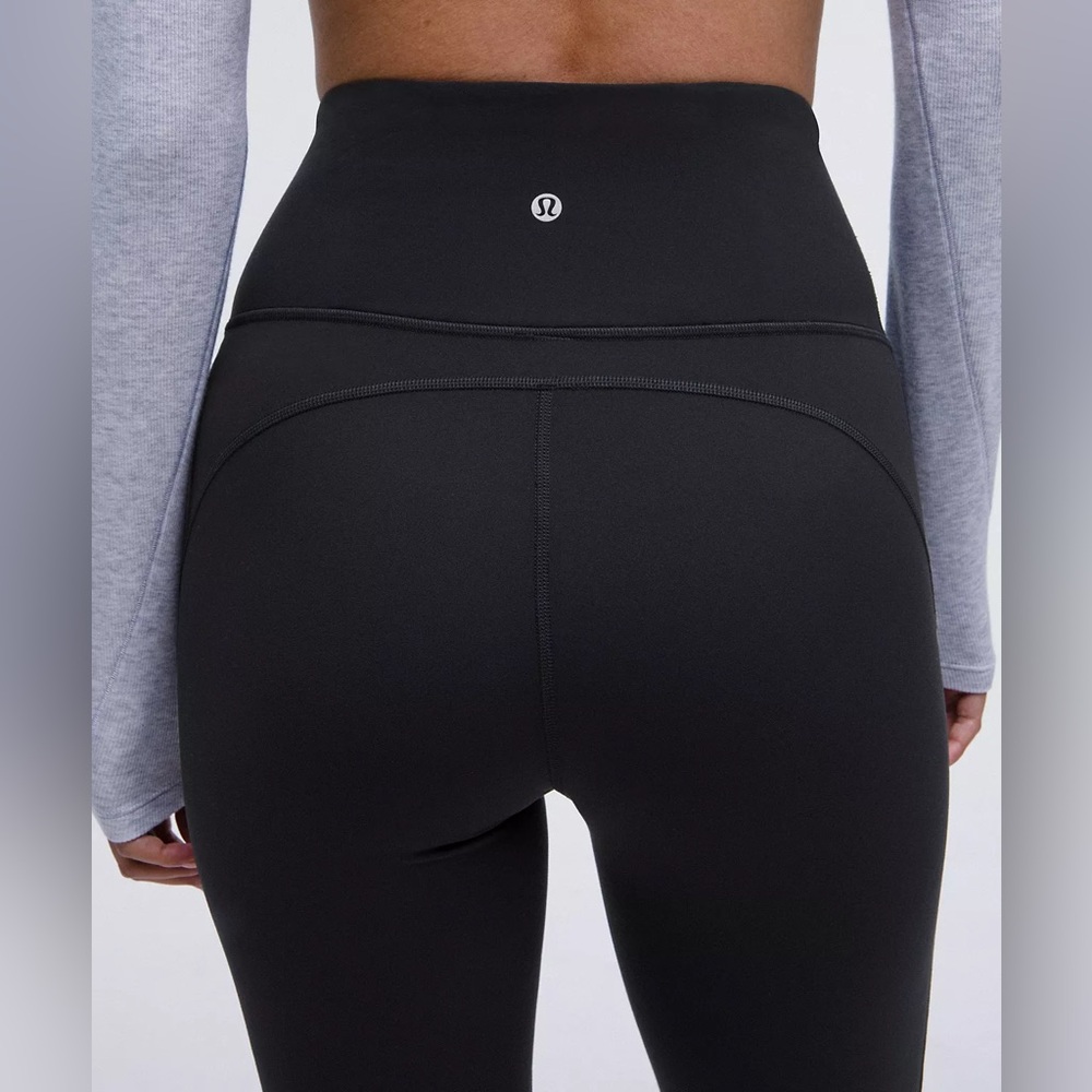 Lululemon Groove Super High-Rise Flared Pant Nulu Black Size 12 - Picture 5 of 12